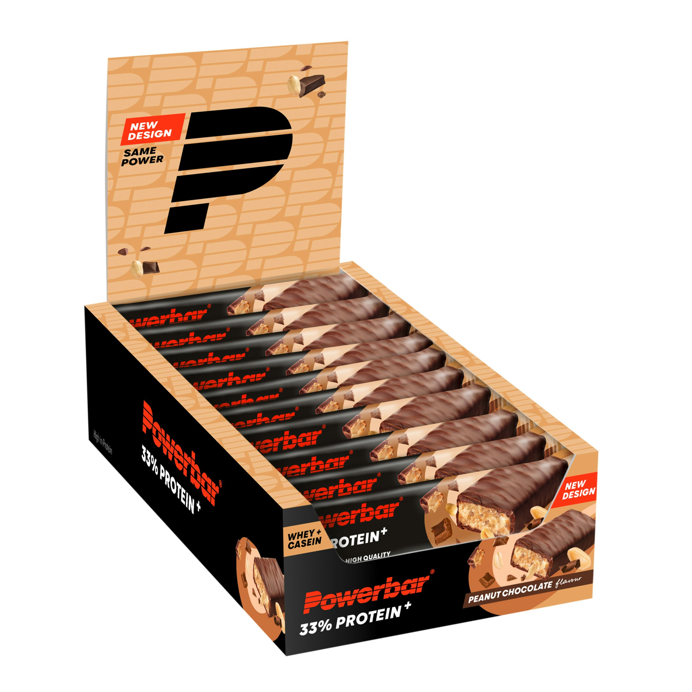Powerbar Protein Plus 33% Bar Chocolate-Peanut 90 Gram Box
