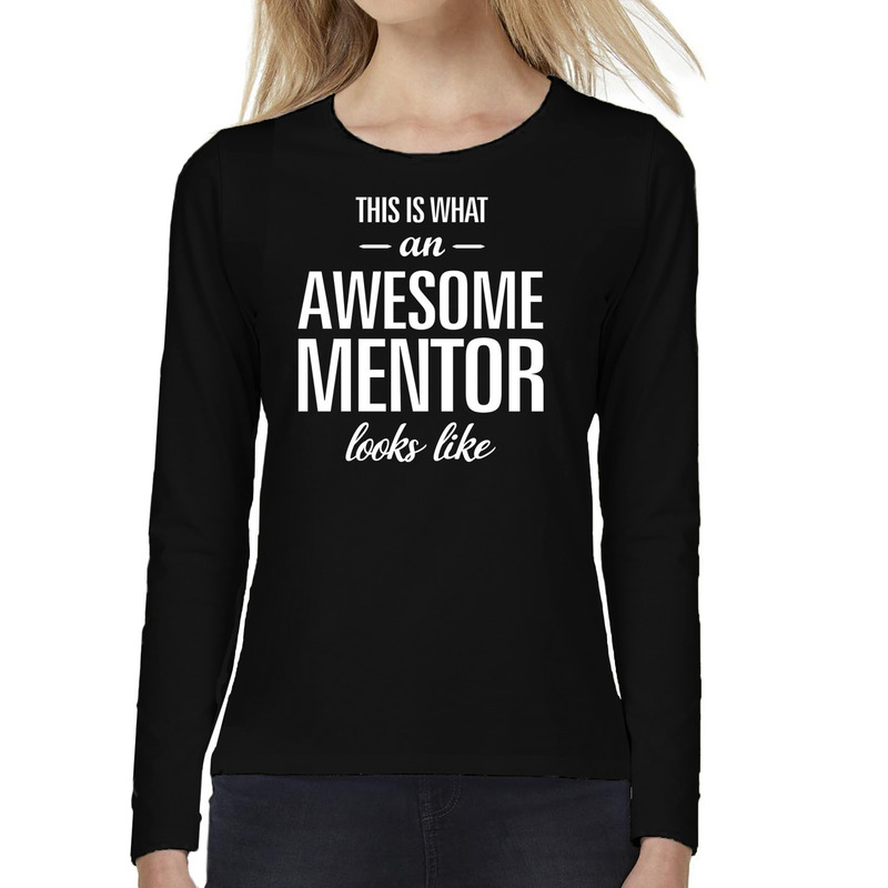 Awesome mentor / lerares cadeau t-shirt long sleeves dames