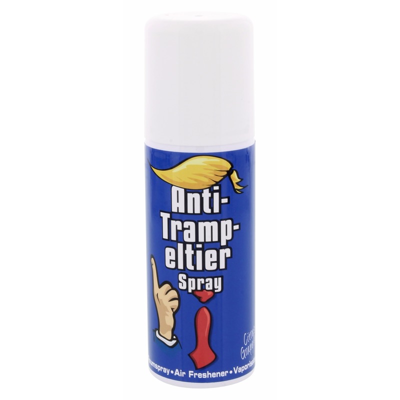 Spray tegen Donald Trump