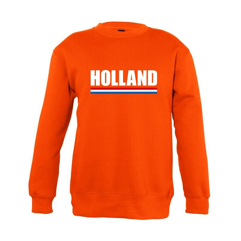 Oranje Holland - supporters sweater - voor kinderen - lange mouwen - kleding - koningsdag