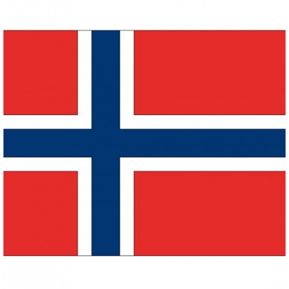 Vlag van Noorwegen stickers - 7 x 10 cm - Landen - Noorweegse vlaggetjes