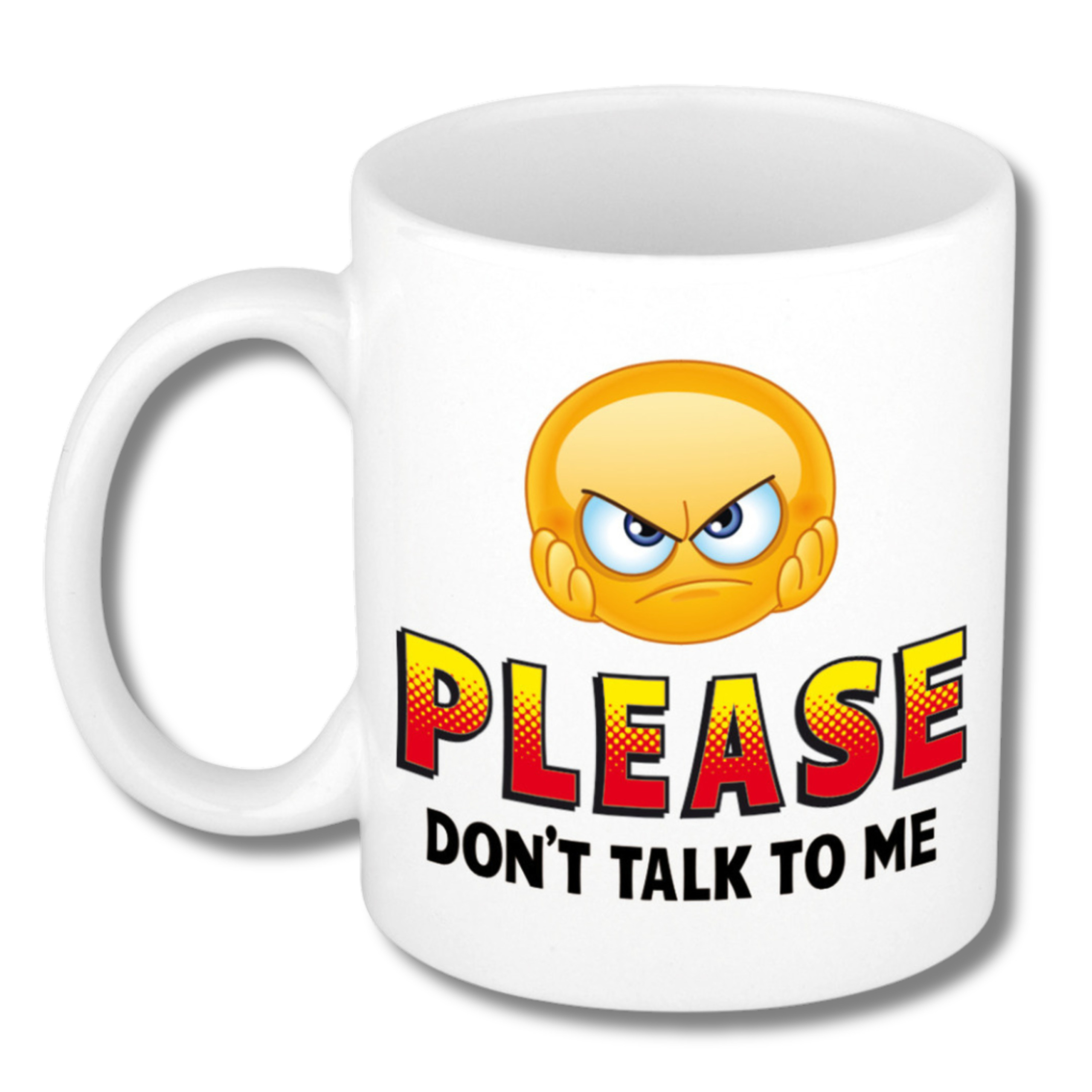 Collega Cadeau Koffiemok - wit - Dont talk to me - 300 ml - Kantoorhumor serie