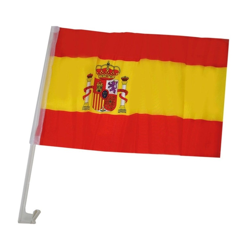 Autoraam vlaggetjes Spaanse vlag
