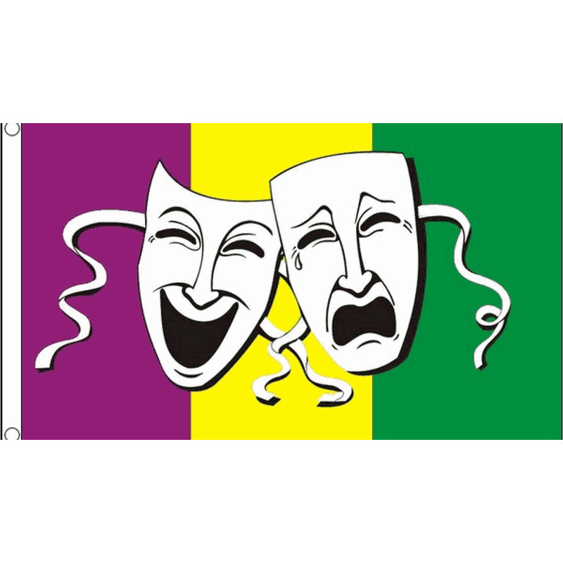 Vlag van Komisch en Tragisch duo