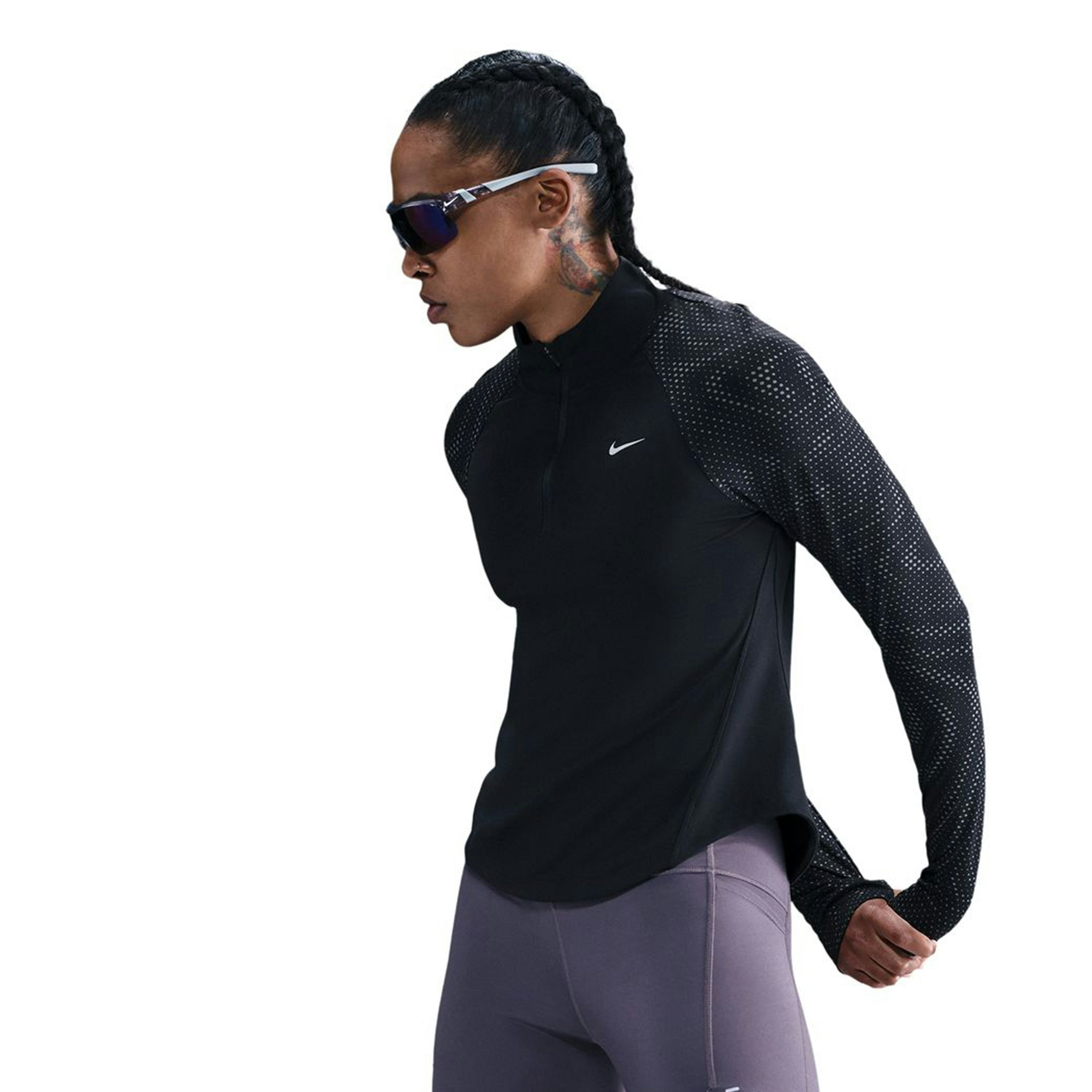 Nike Tempo Flash Dri-FIT Half Zip Shirt Dames