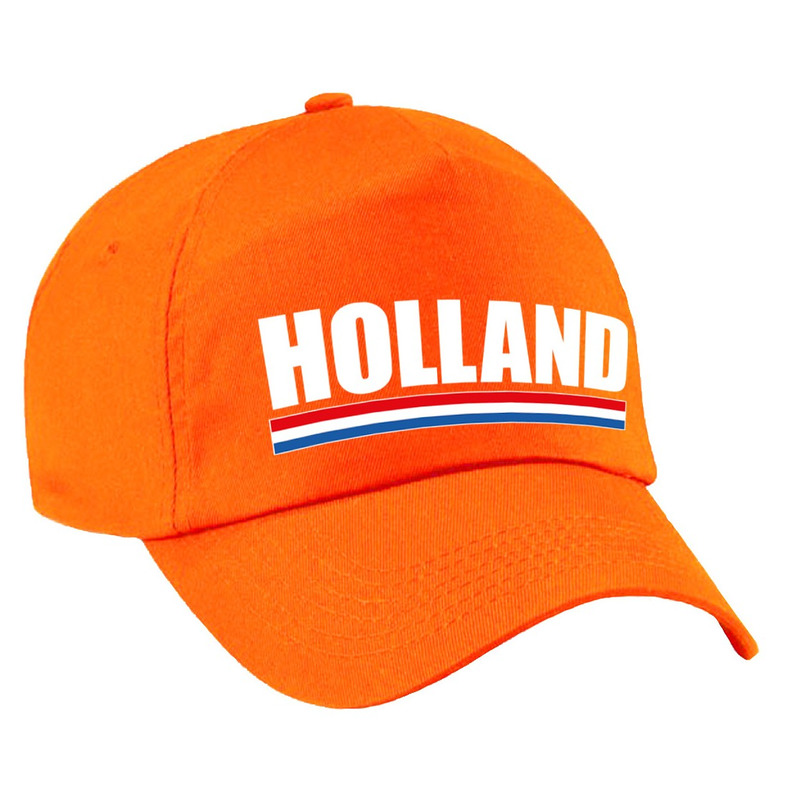 Holland supporter pet / cap Nederland oranje kinderen