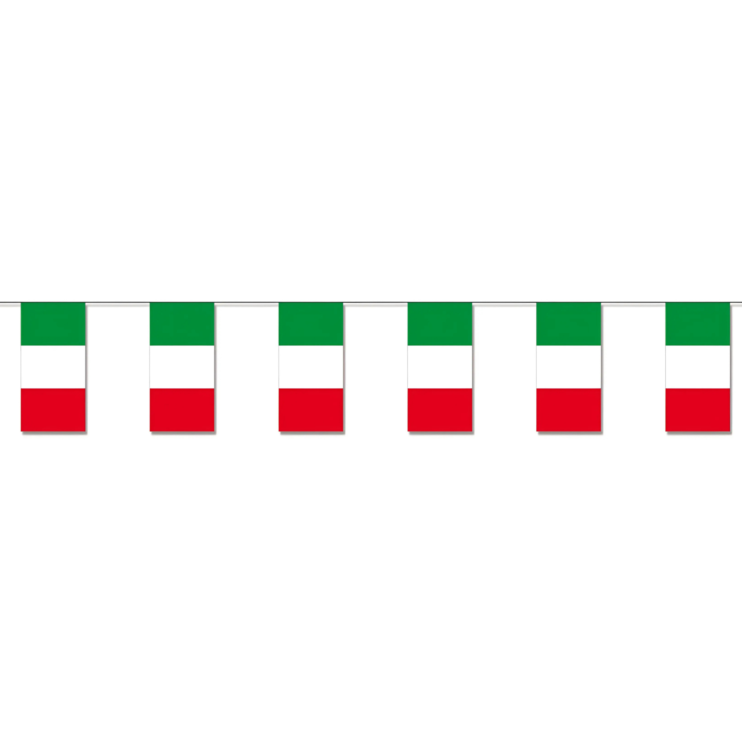 Slinger Italie - 400 cm - papier - vlag - landen thema - Italiaanse vlag