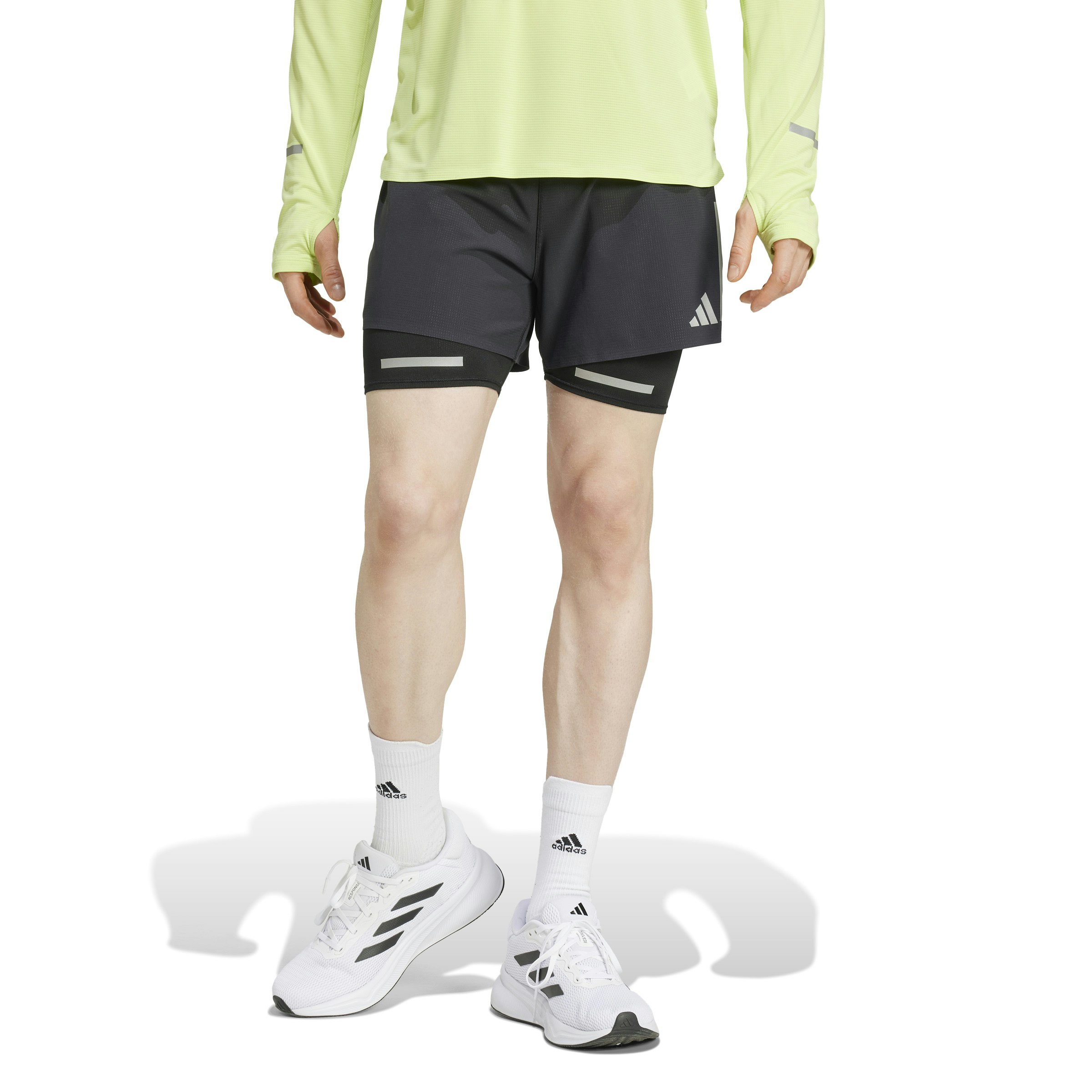 adidas Ultimate Running Reflective 2-in-1 Shorts Heren