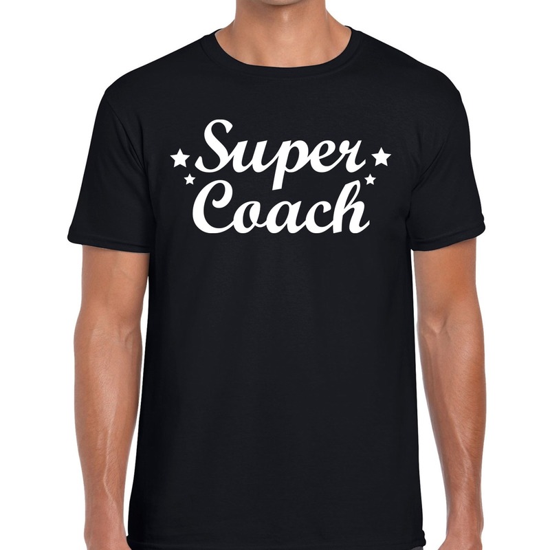 Super Coach cadeau t-shirt zwart voor heren