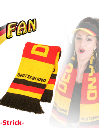Duitsland supporter sjaal - polyester - 140 cm - Duitse vlag kleuren
