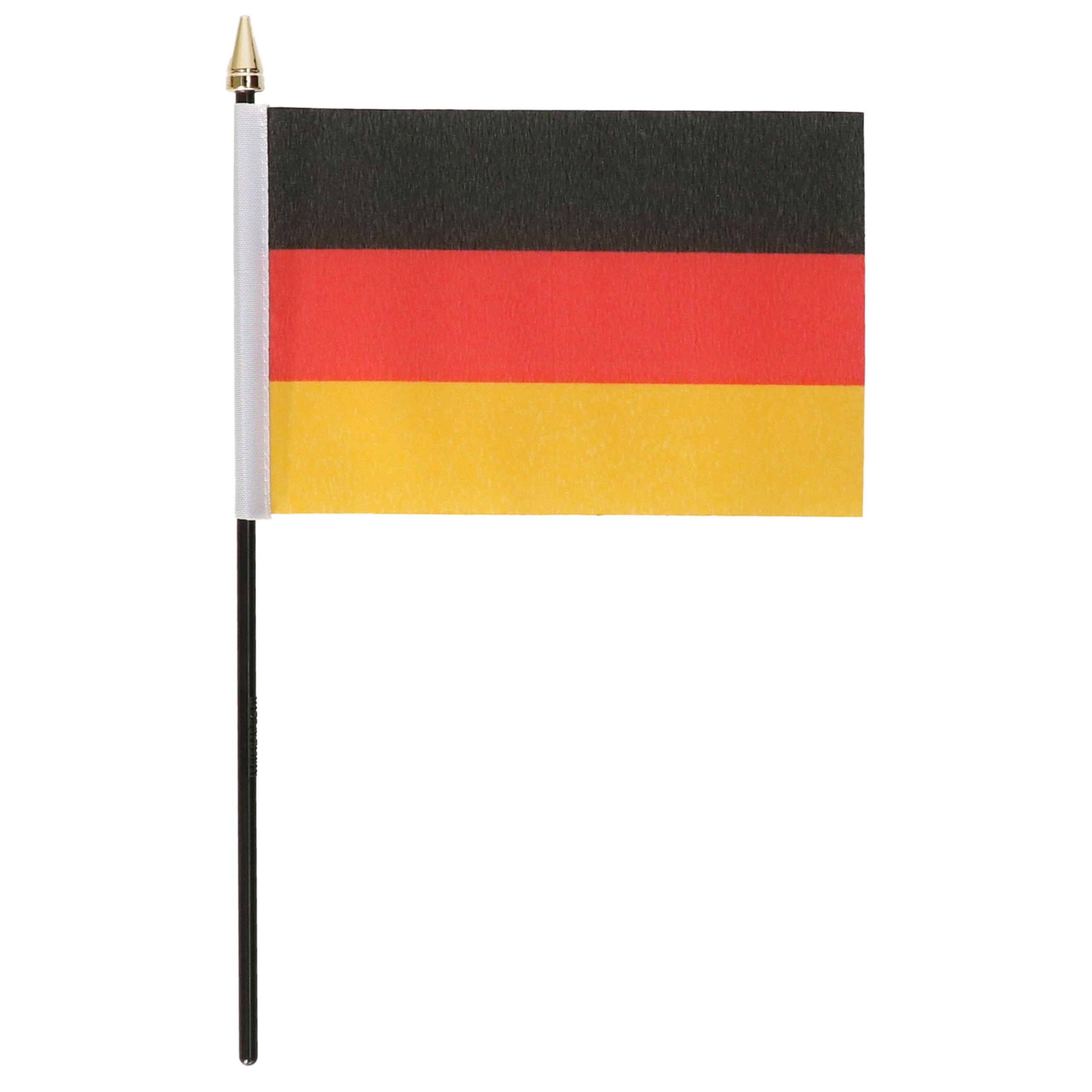 Duitsland - mini vlaggetje van 10 x 15 cm op stokje - Landen vlag - H27 cm