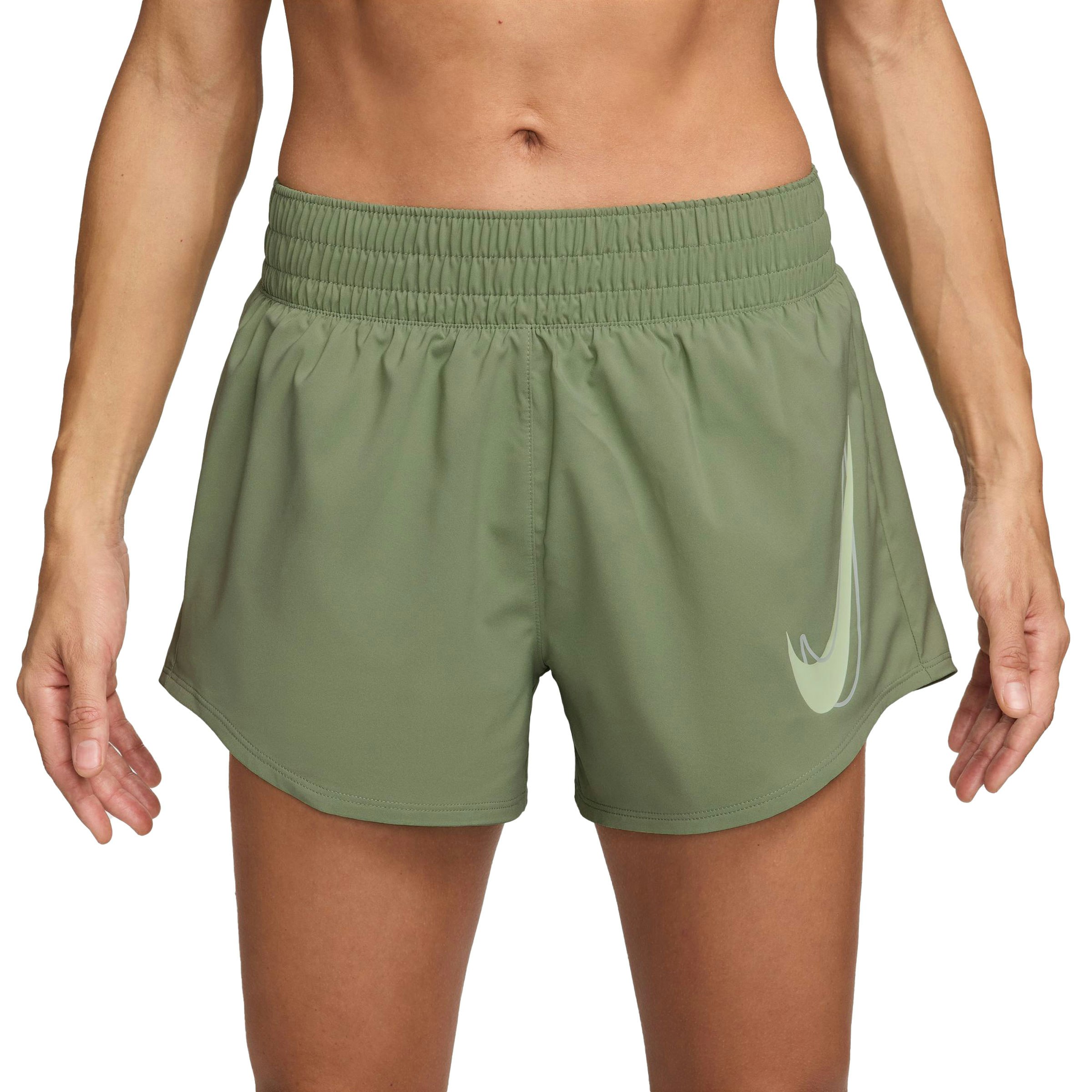 Nike One Swoosh Dri-FIT Mid-Rise Brief-Lined Shorts Dames