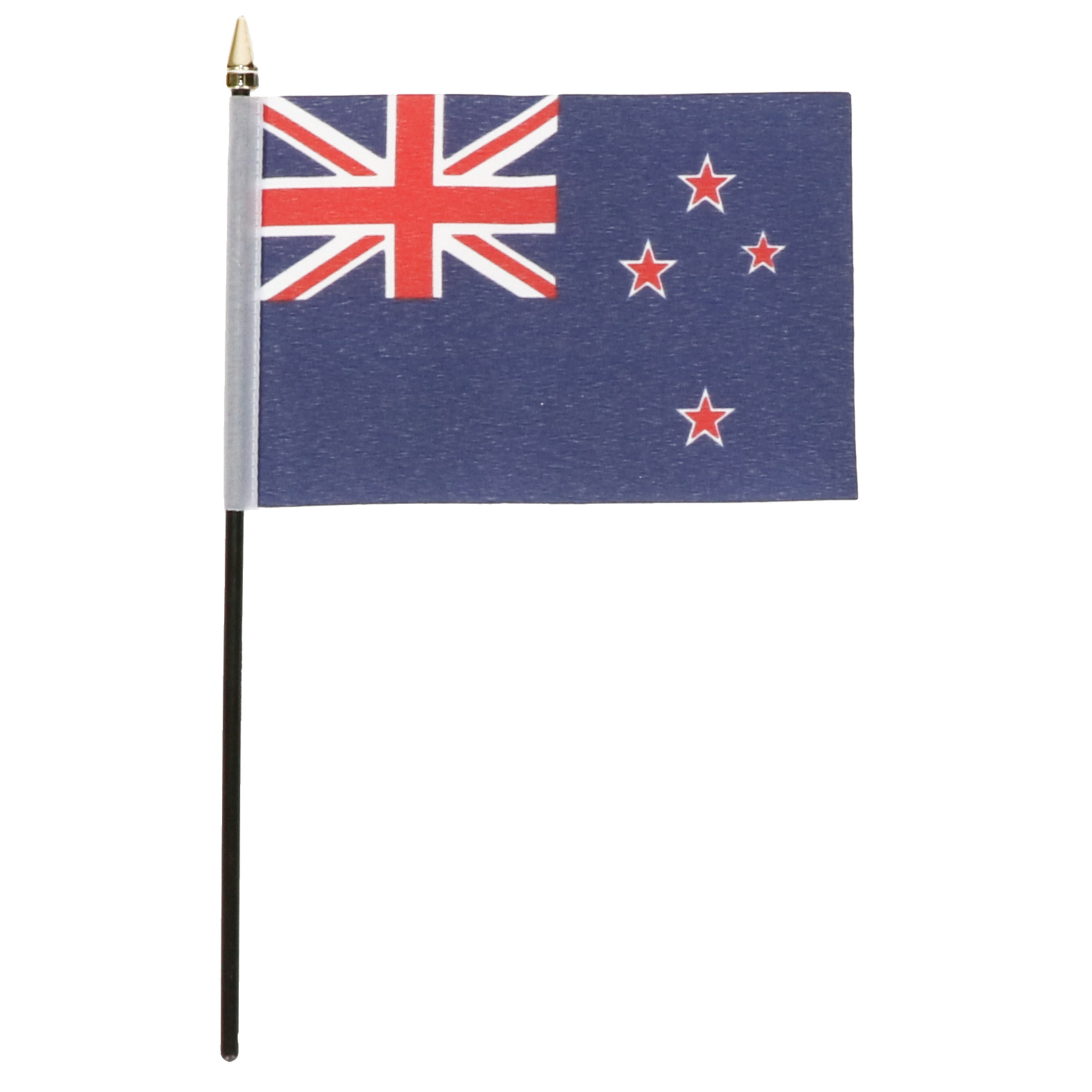 Nieuw Zeeland - mini vlaggetje van 10 x 15 cm op stokje - Landen vlag - H27 cm