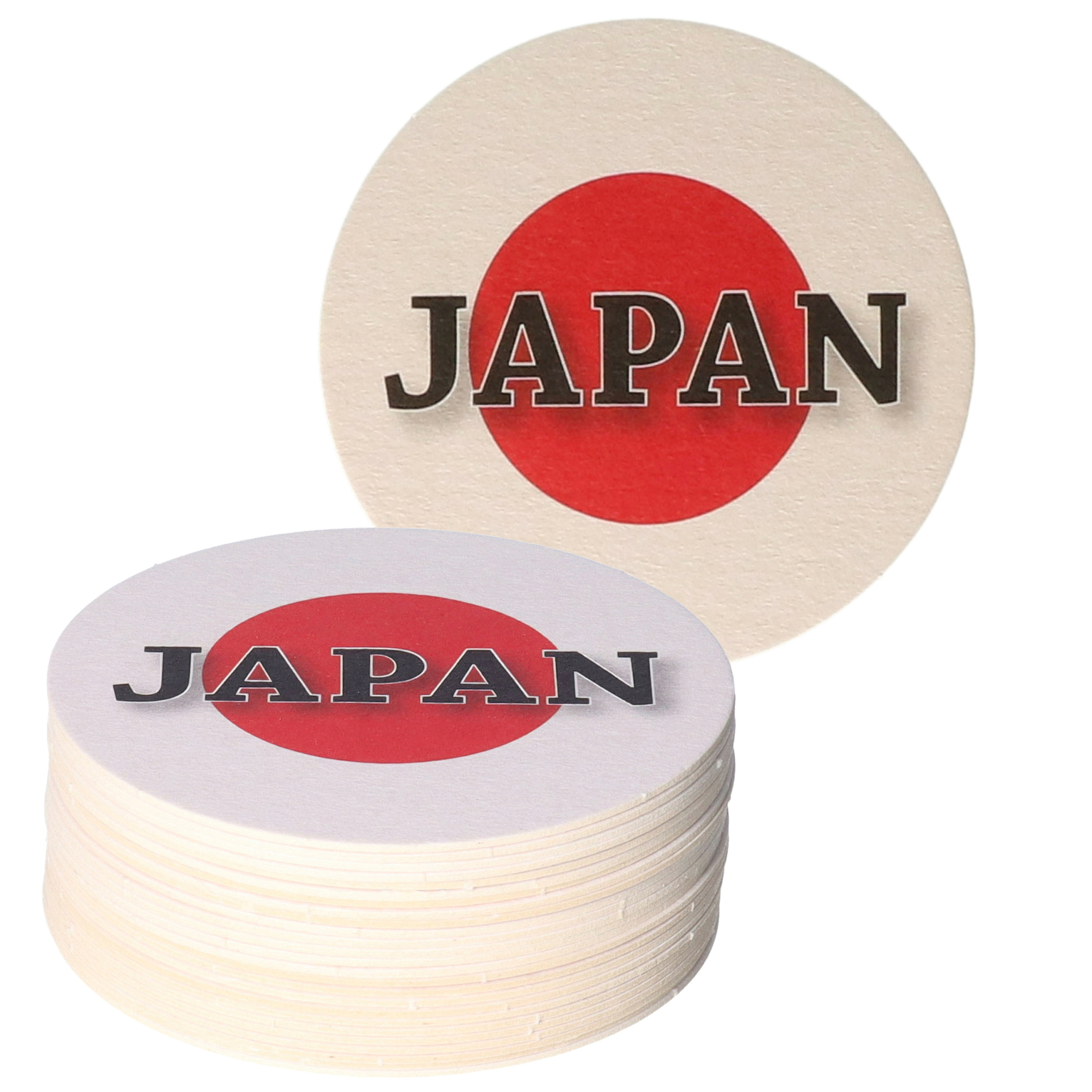 Bierviltjes Japan - 25x stuks - landenthema - versiering - onderzetter