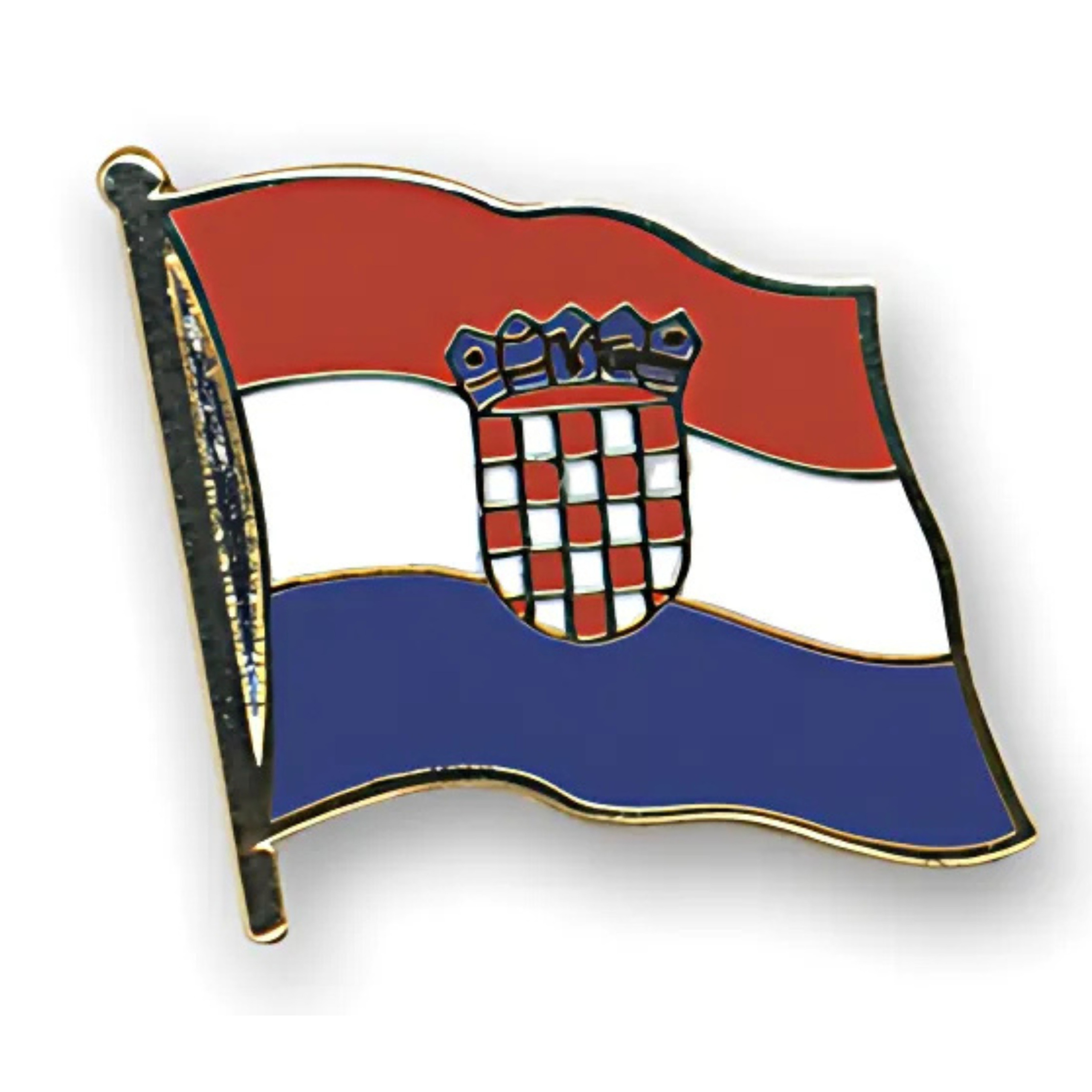 Pin Vlag Kroatie - 2 cm - vlaggen speldje - supporter - mini broche