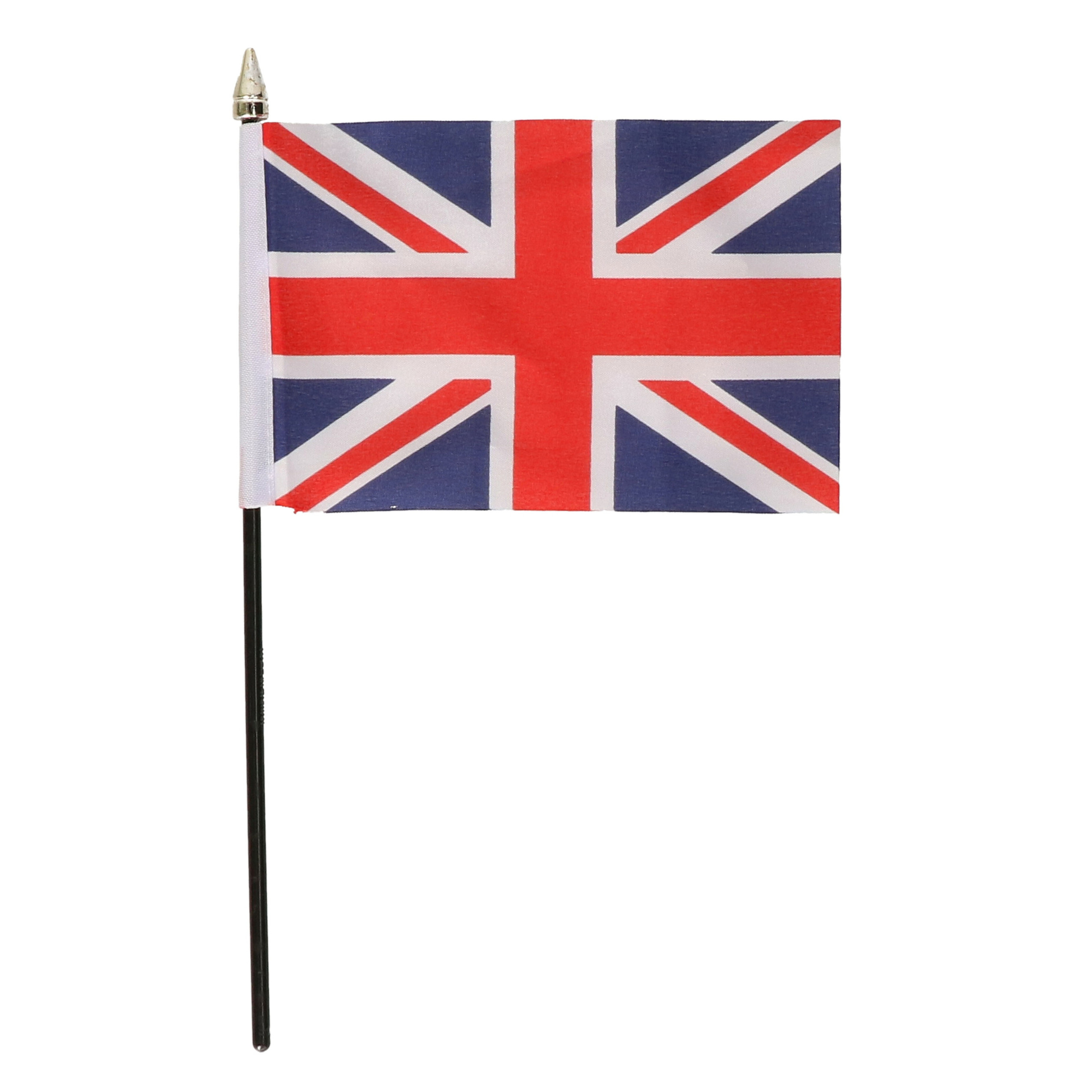 UK/Engeland - mini vlaggetje van 10 x 15 cm op stokje - Landen vlag - H27 cm