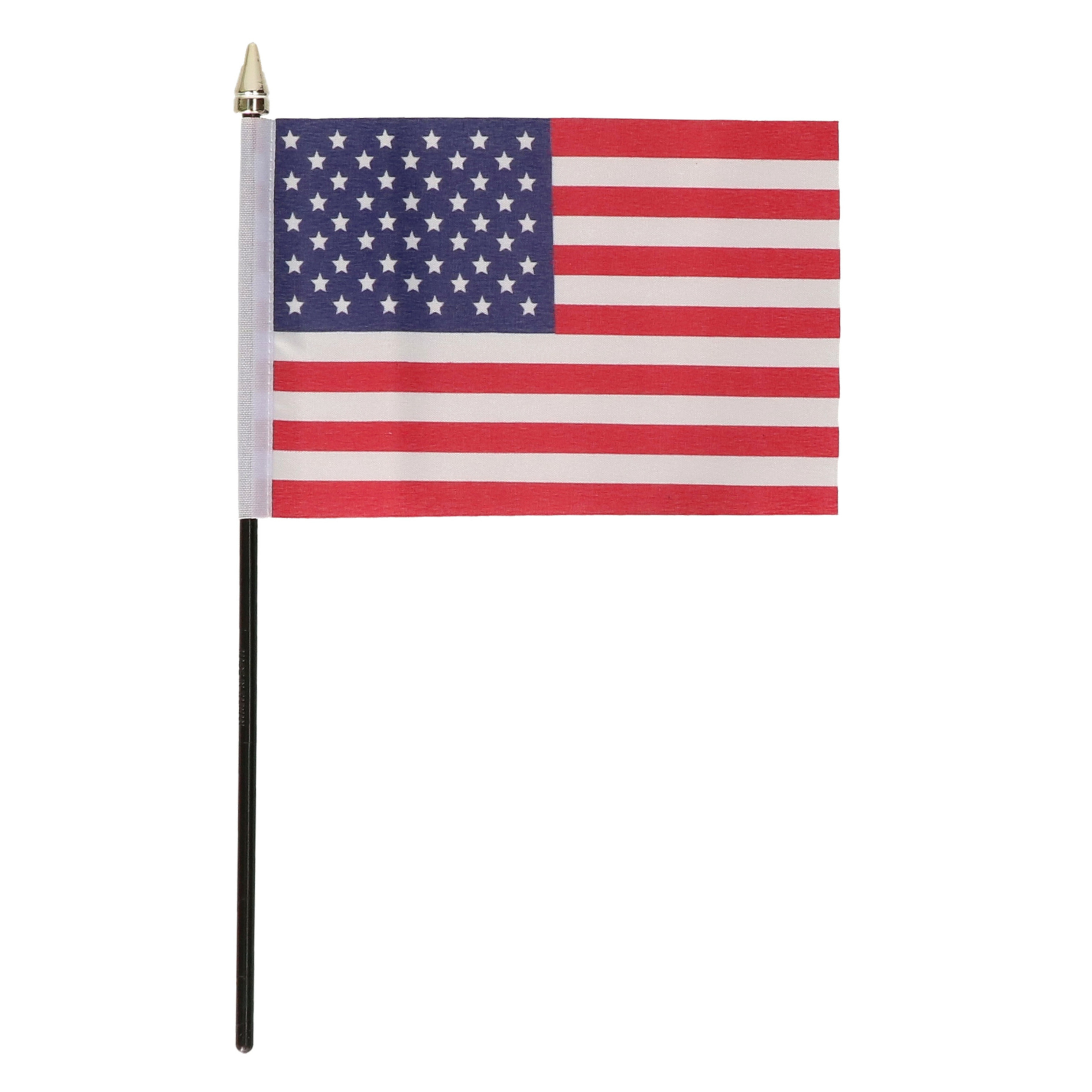 Amerika/USA - mini vlaggetje van 10 x 15 cm op stokje - Landen vlag - H27 cm