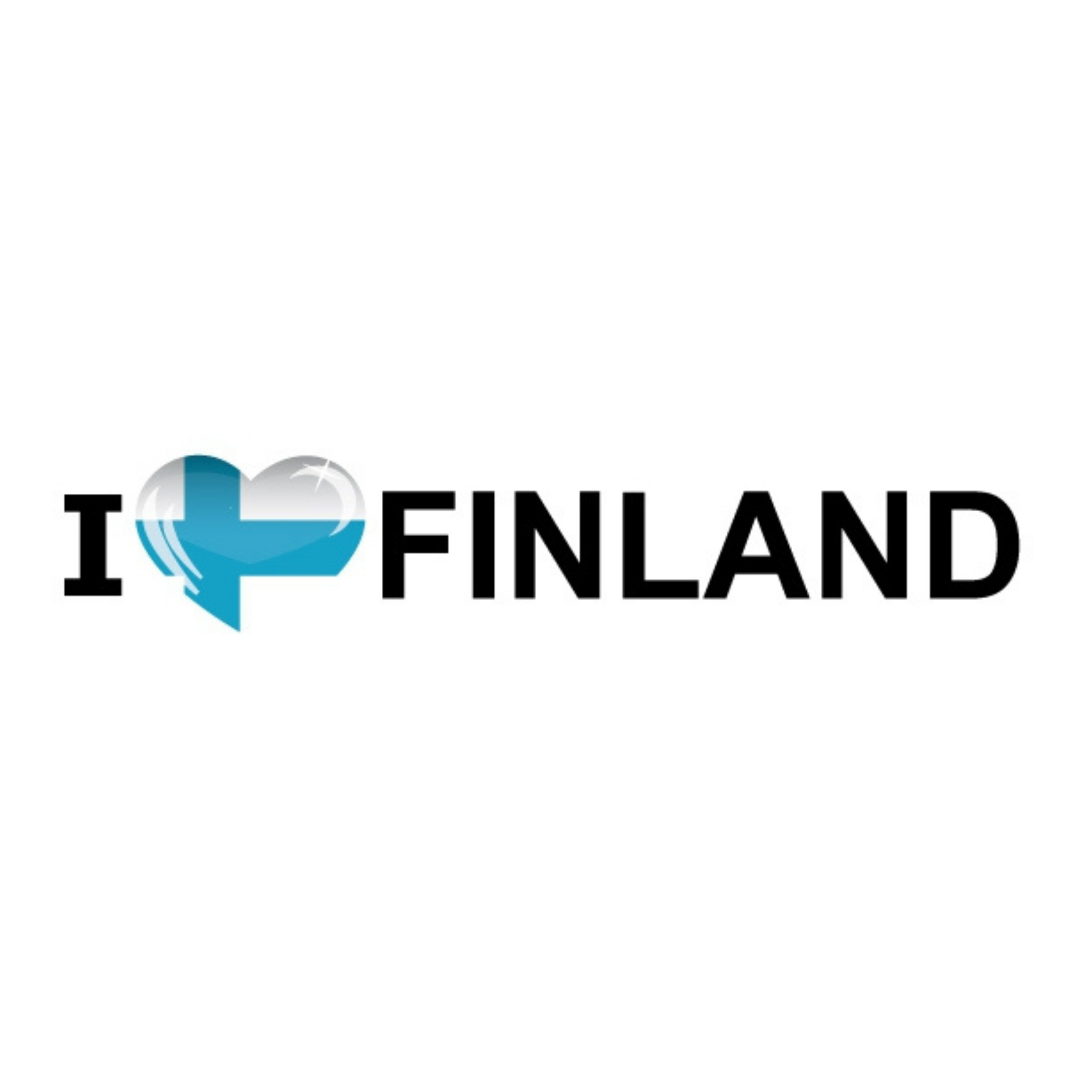 Sticker - I love Finland - 19 x 4 cm - Finland - landenthema