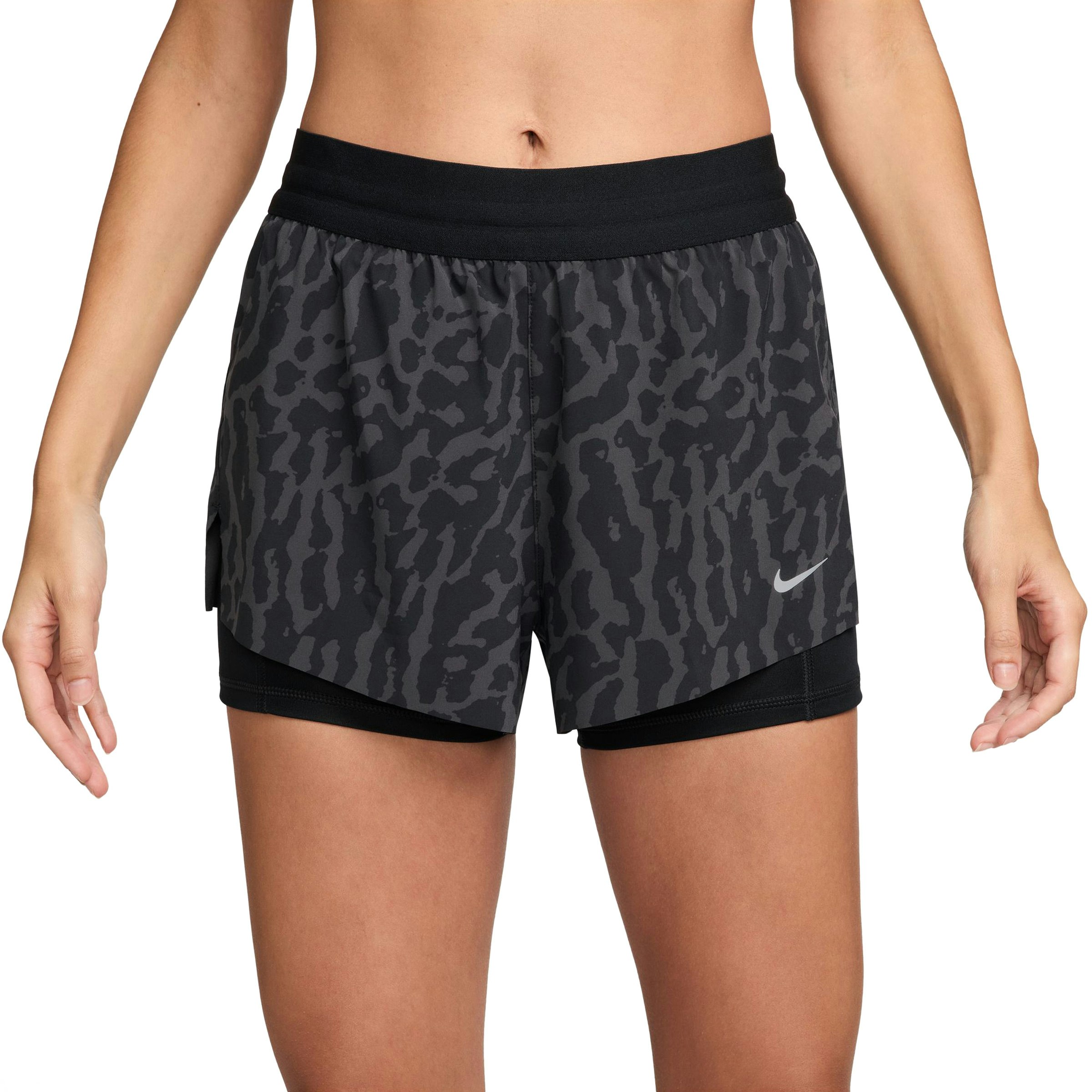 Nike Swift Novelty Dri-FIT Mid-Rise 4 Inch 2-in-1 Shorts Dames