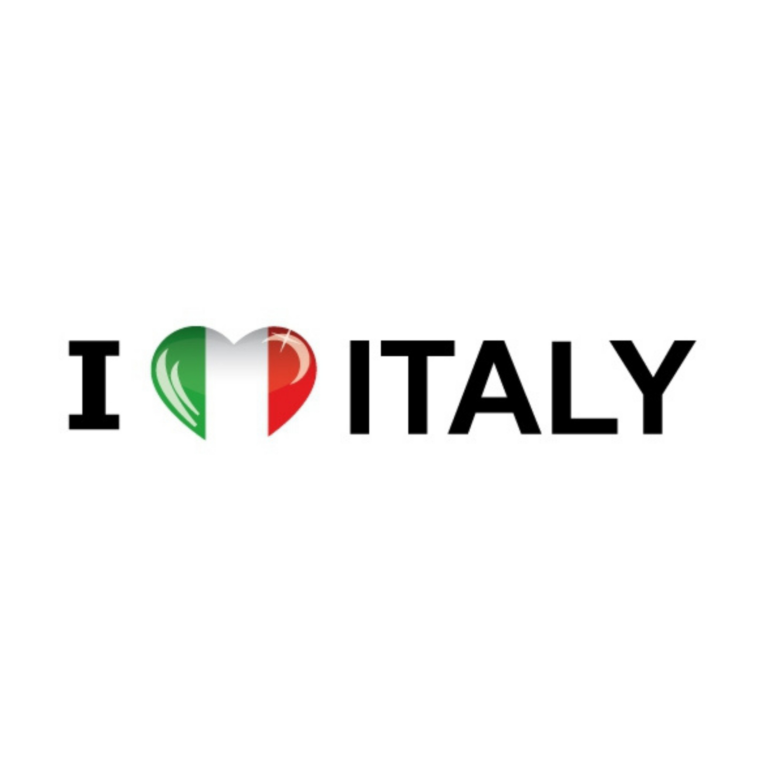 Sticker - I love Italy - 19 x 4 cm - Italie - landenthema