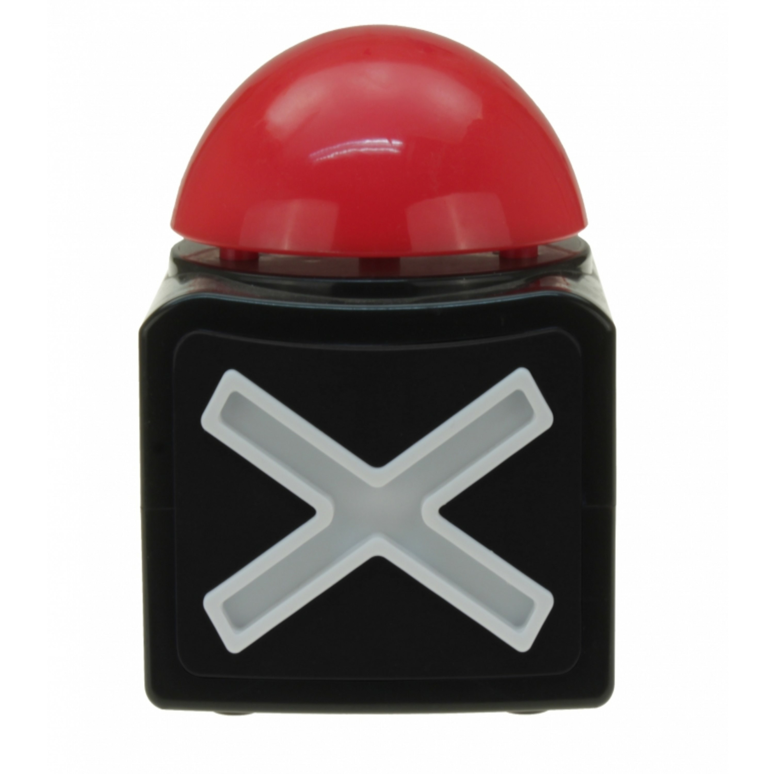 Quiz Show Buzzer Button ? Nee/Fout Knop met Geluid - 10 x 12 x 11 cm ? Werkt op 2x AA