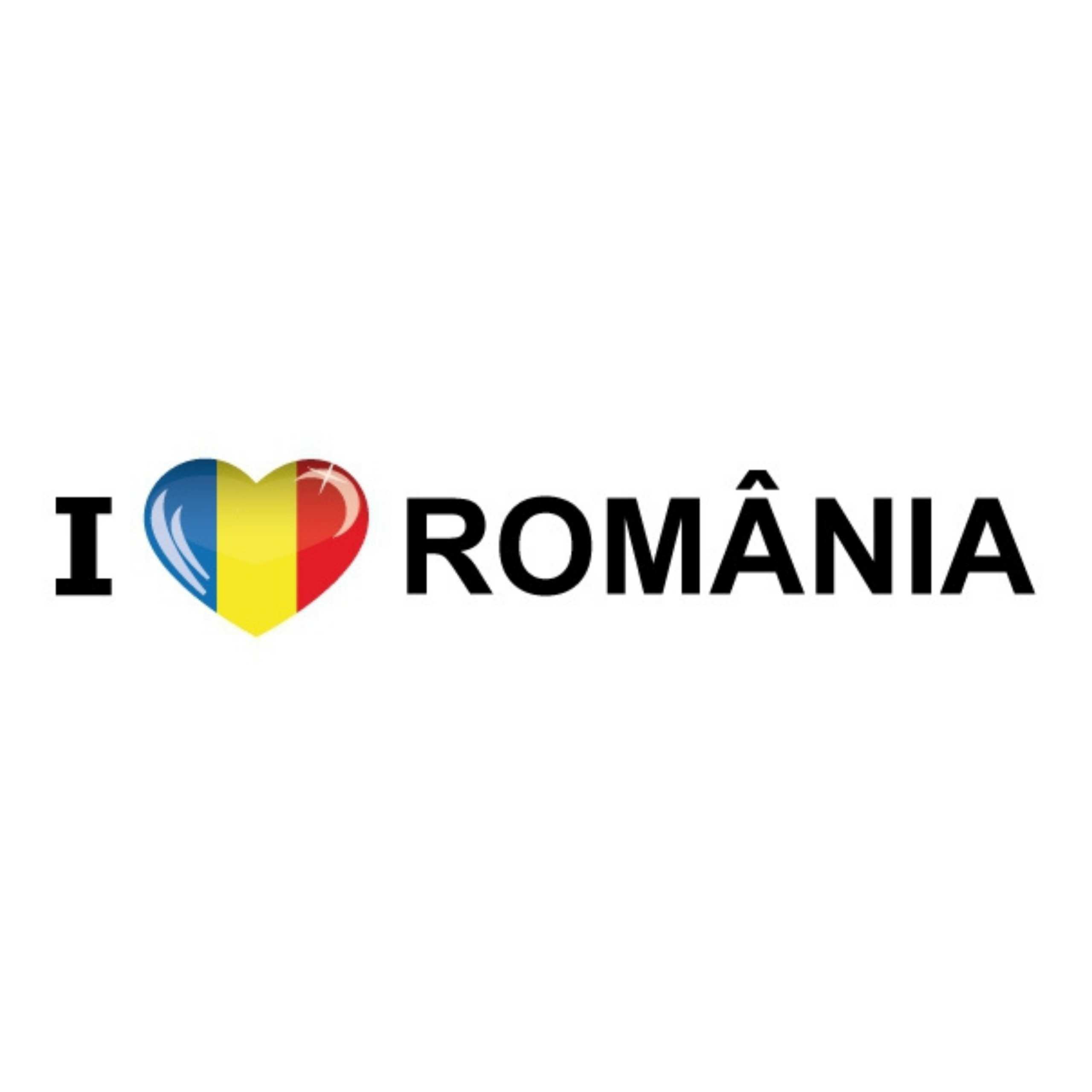 Sticker - I love Romania - 19 x 4 cm - Romenie - landenthema