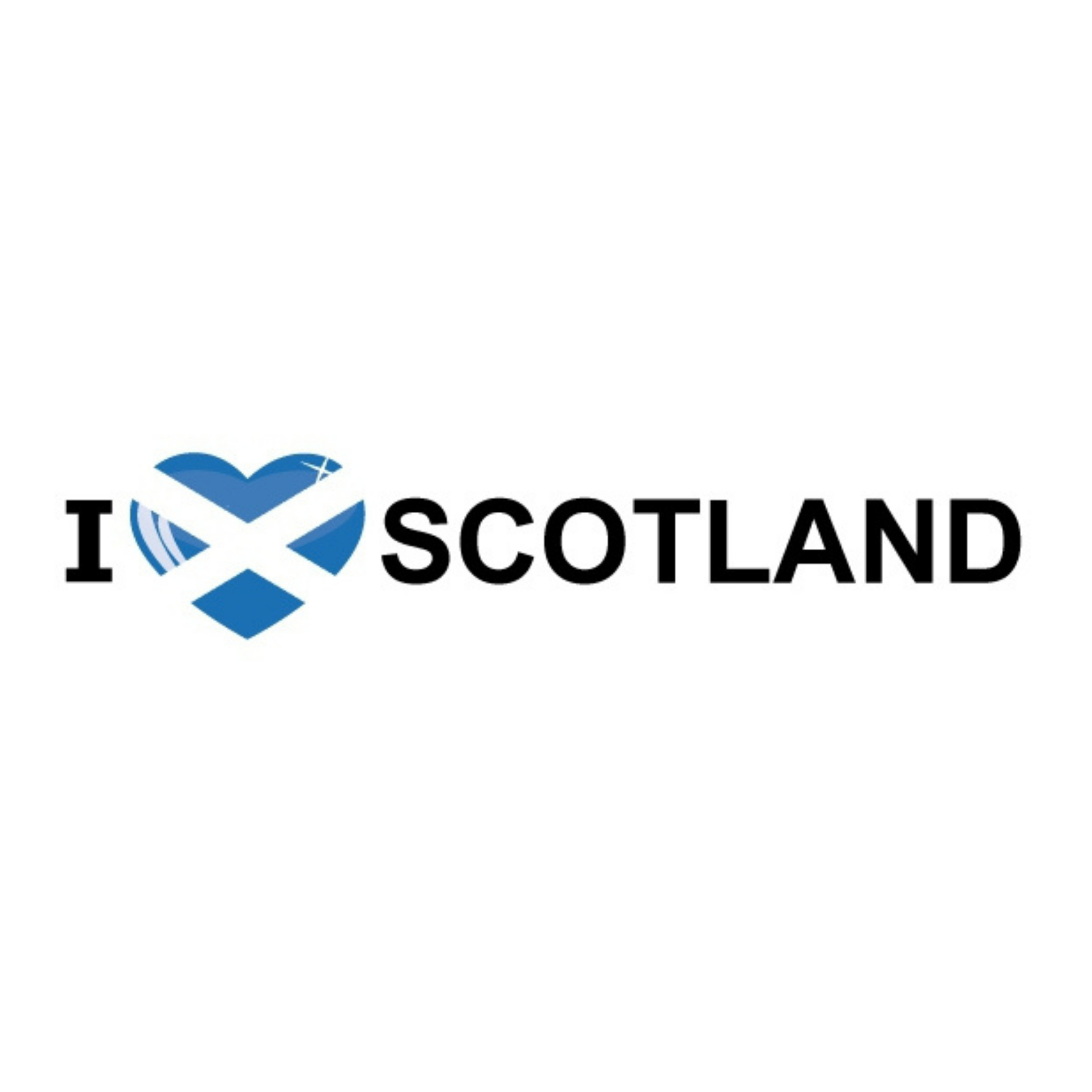 Sticker - I love Scotland - 19 x 4 cm - Schotland - landenthema