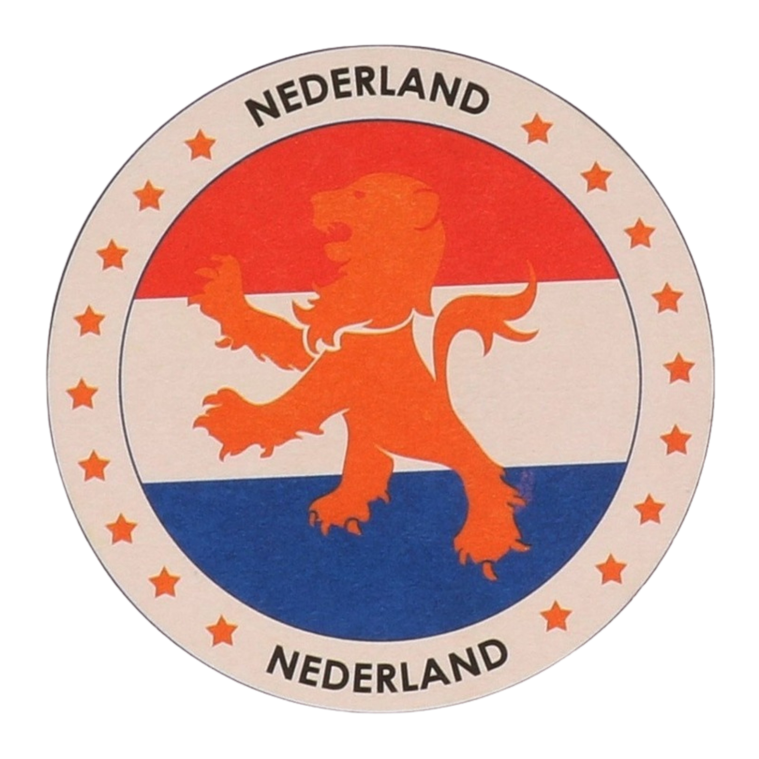 Bierviltjes Holland - 25x stuks - oranje leeuw - Nederlandse vlag