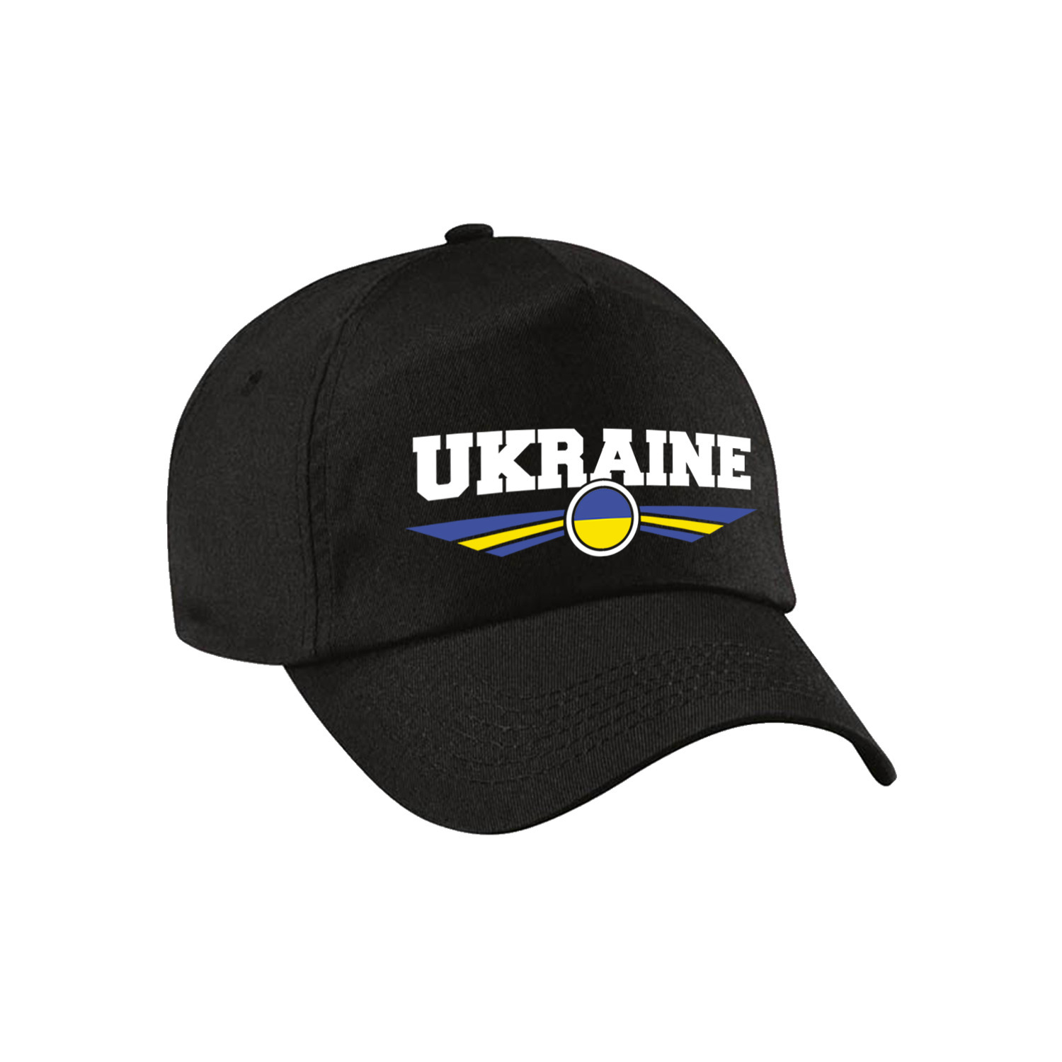 Oekraine / Ukraine landen pet - baseball cap - zwart - volwassenen