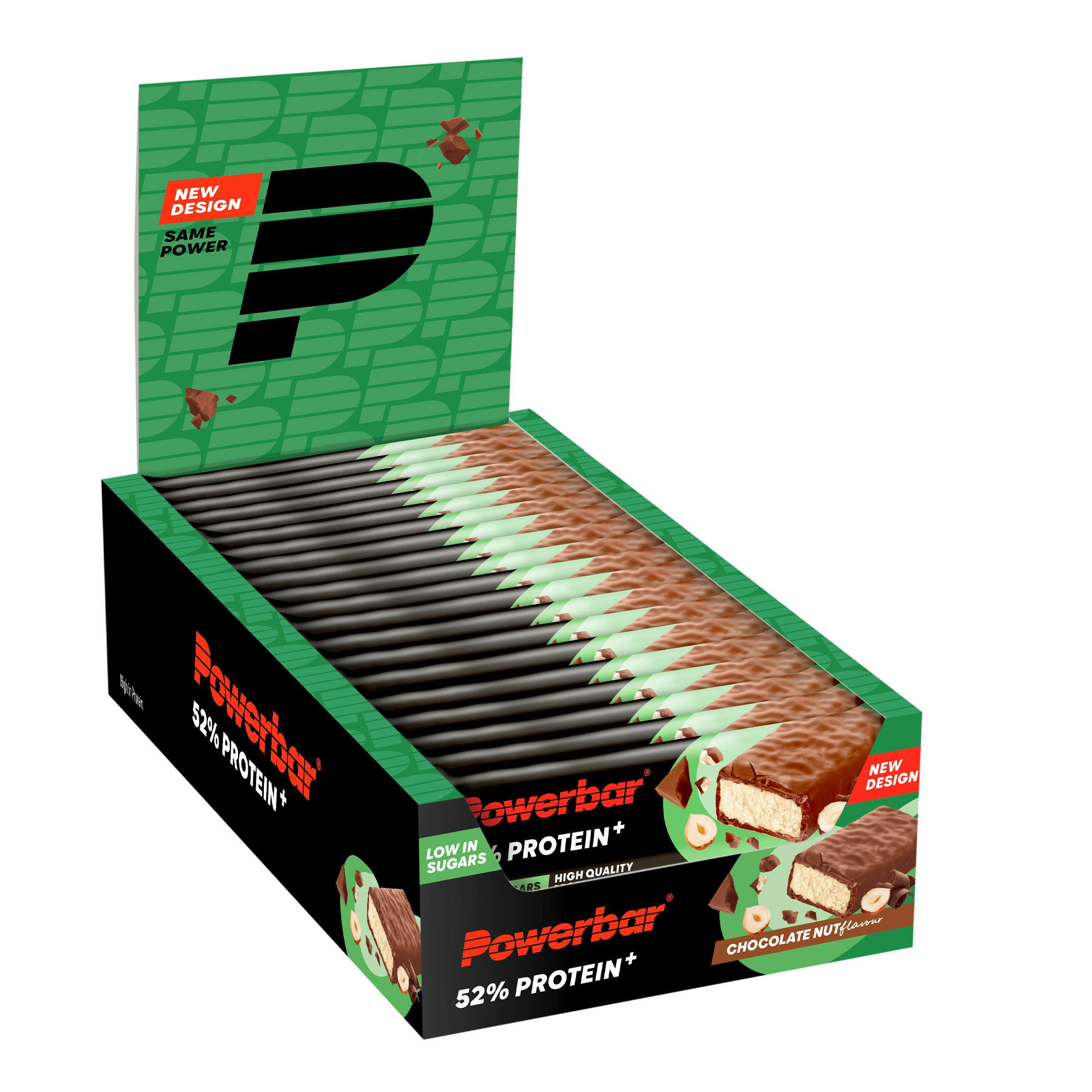 Powerbar Protein Plus 52% Bar Chocolate Nut 50 Gram Box