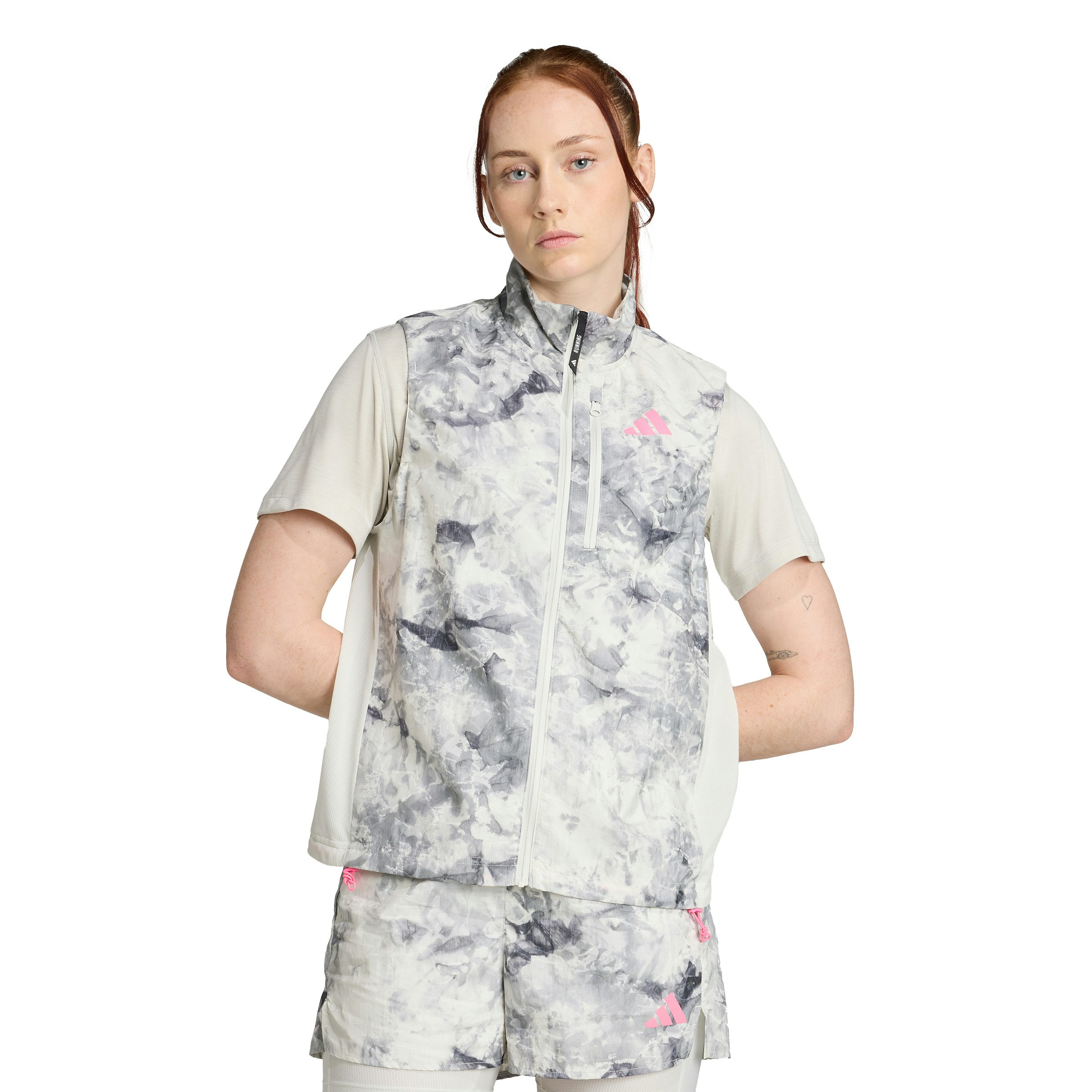 adidas Own The Run Spray Dye Vest Dames