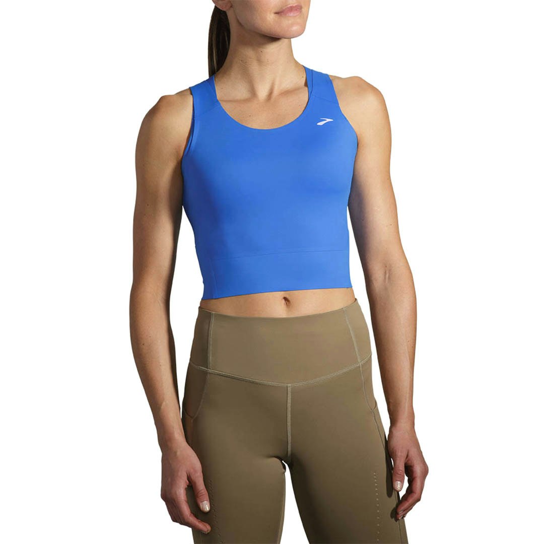 Brooks Run Within Crop Singlet Dames