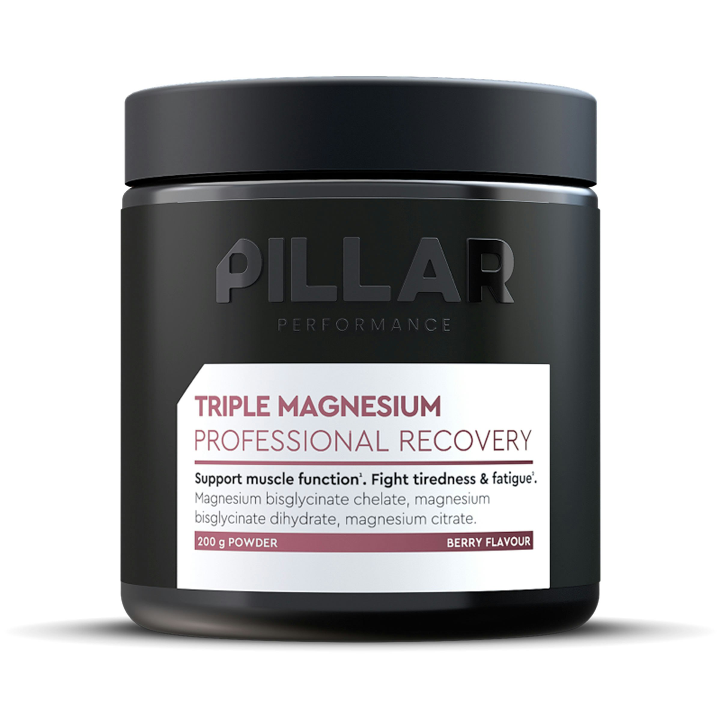PILLAR Performance Triple Magnesium Powder - Berry - Jar