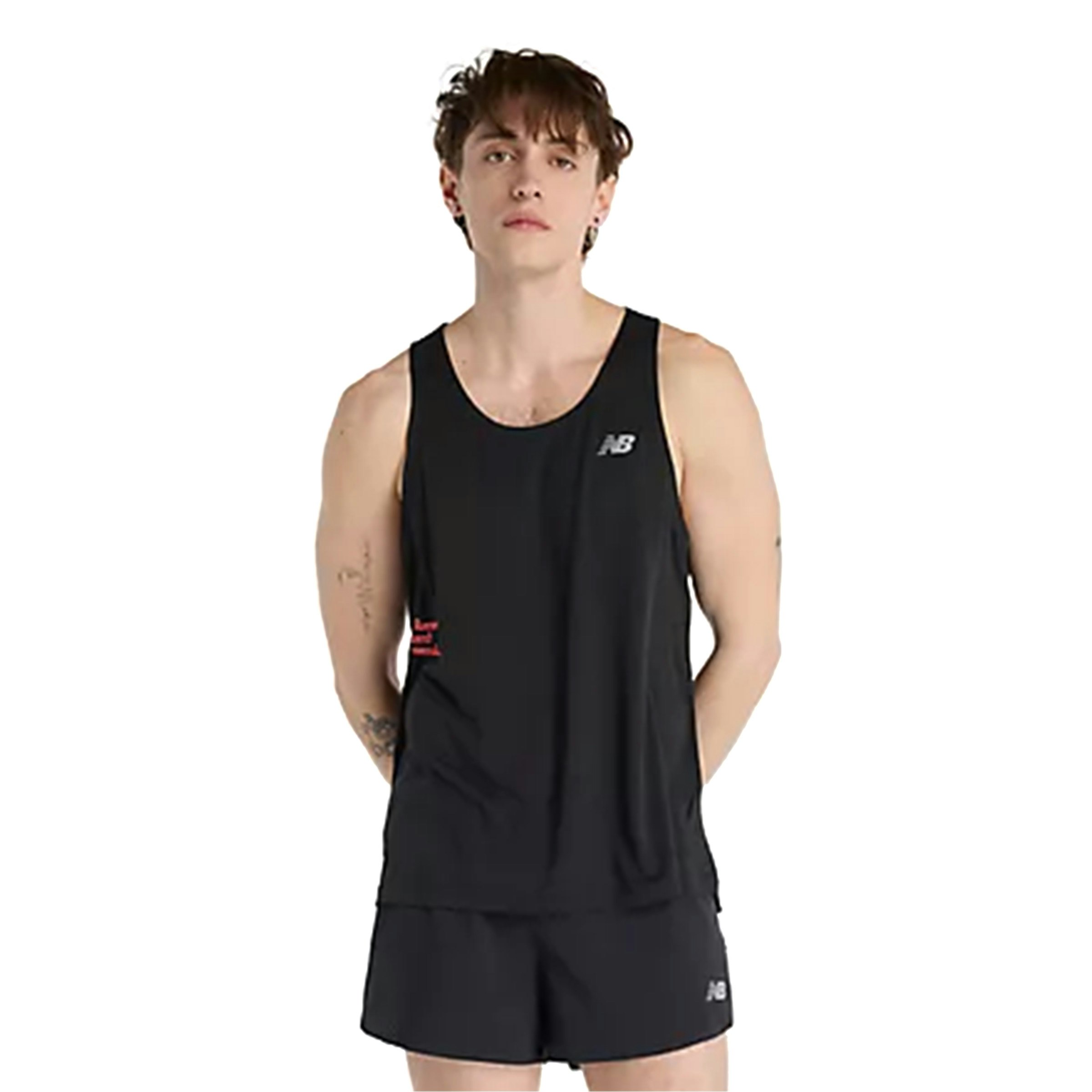 New Balance Athletics Graphic Singlet Heren