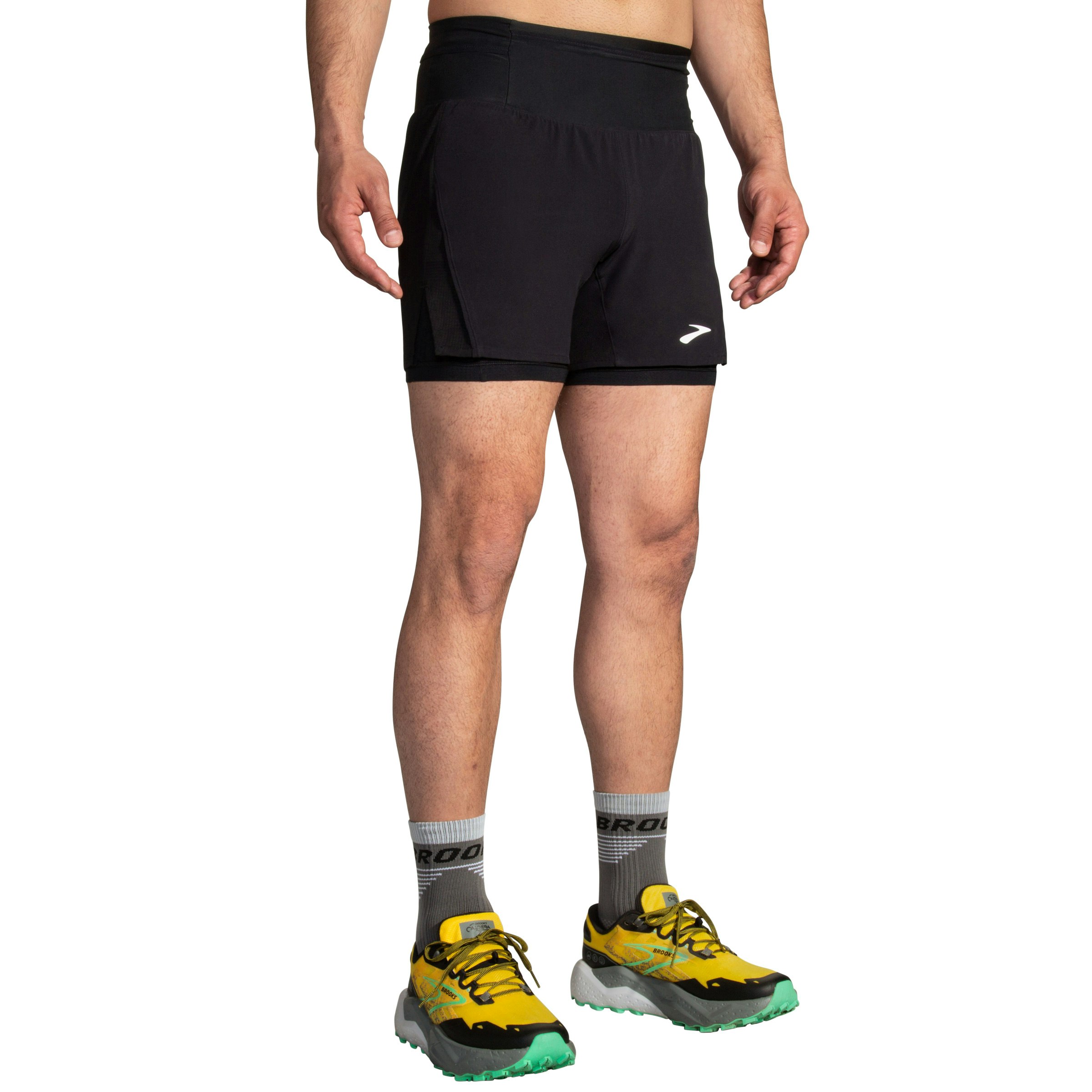 Brooks High Point 5 Inch 2in1 Short Heren