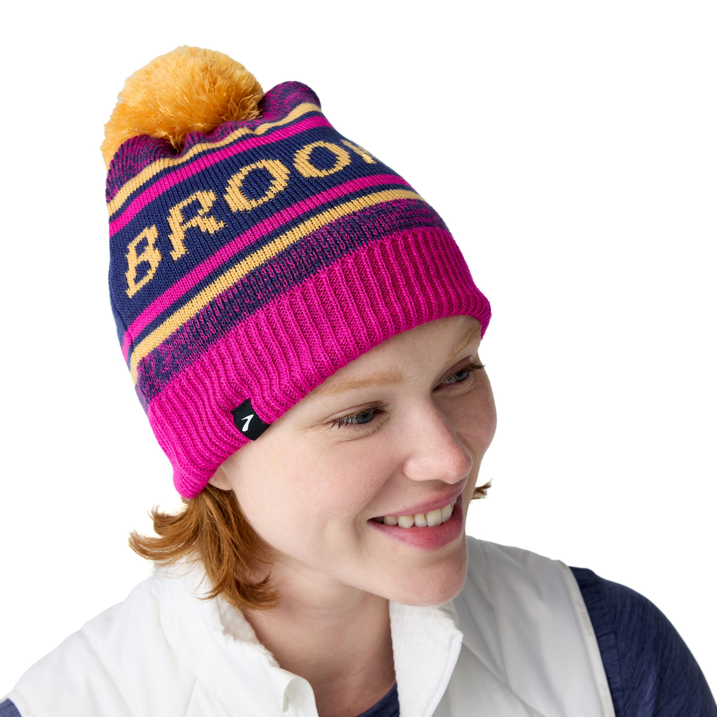 Brooks Heritage Pom Beanie Unisex