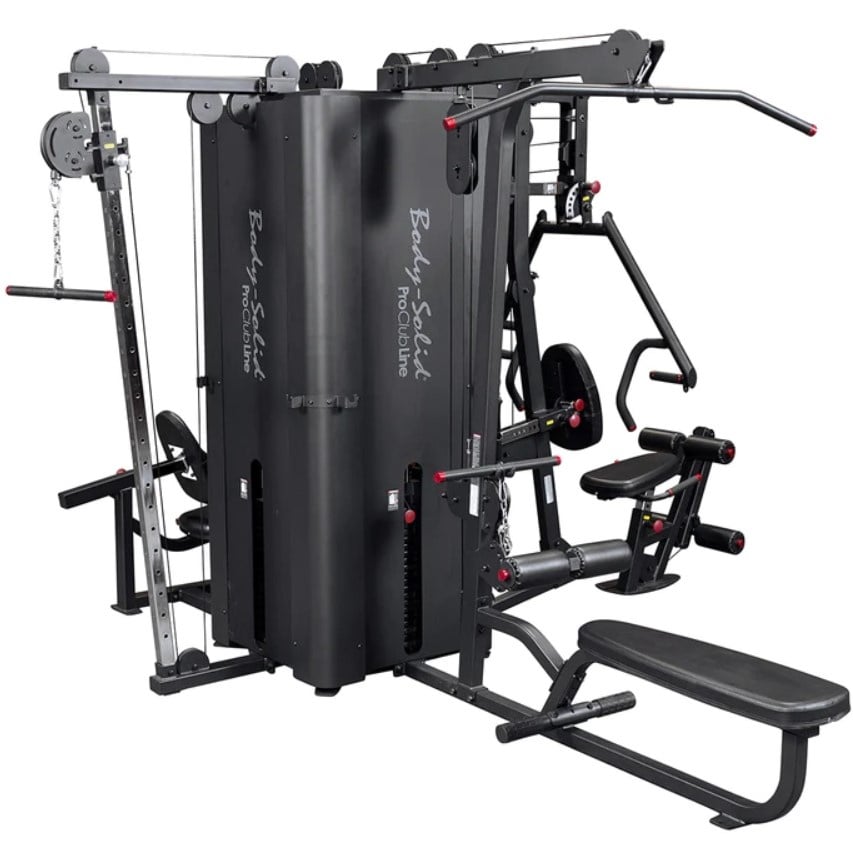 Body-Solid ProClubline S1000 Four Stack Multi-User Gym - Gratis Montage