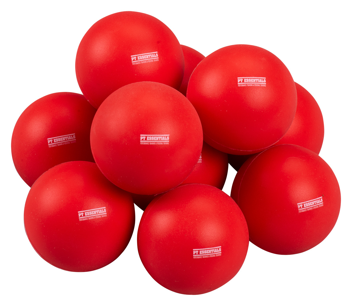 PT Essentials LaCrosse Massagebal Rood - Set 10 stuksLaCrosse Massagebal Rood