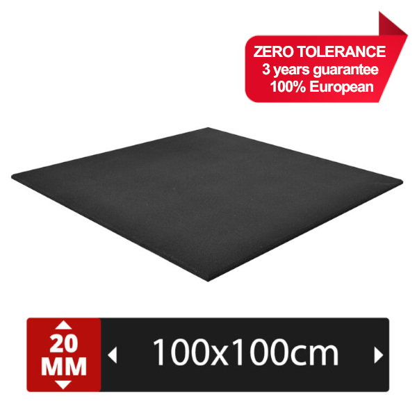 PT Essentials High End 900 kg/m3 crossfit fit pro tegel 100x100x2 cm - 0% tolerantie