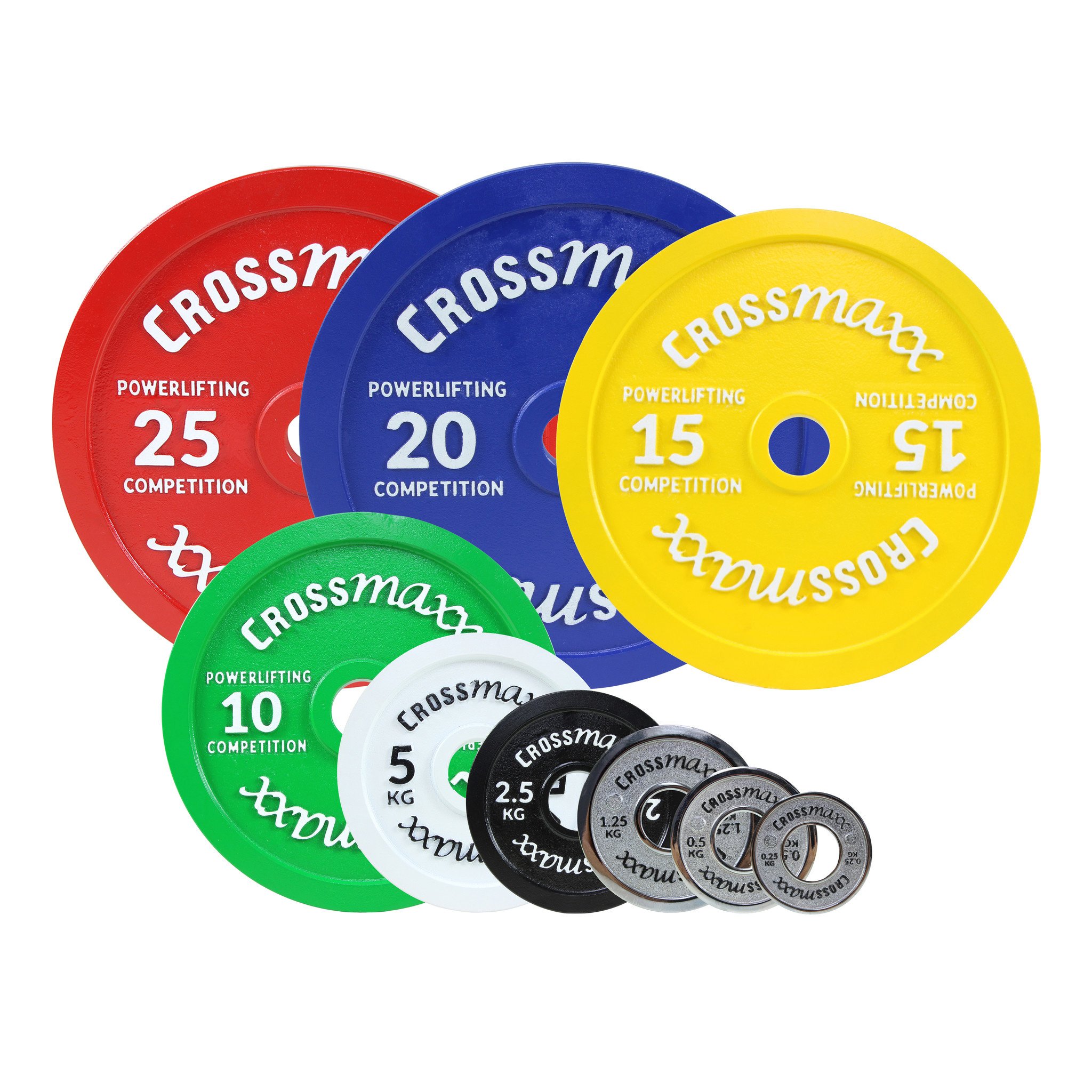 Crossmaxx LMX 99 gekalibreerde Competition Powerlifting Plates 50mm