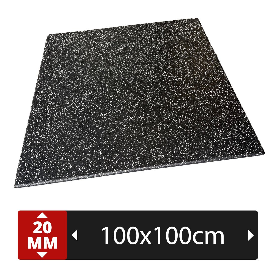 PT Essentials Cross Pro vloertegel 100x100x2 met EPDM toplaag en flakes