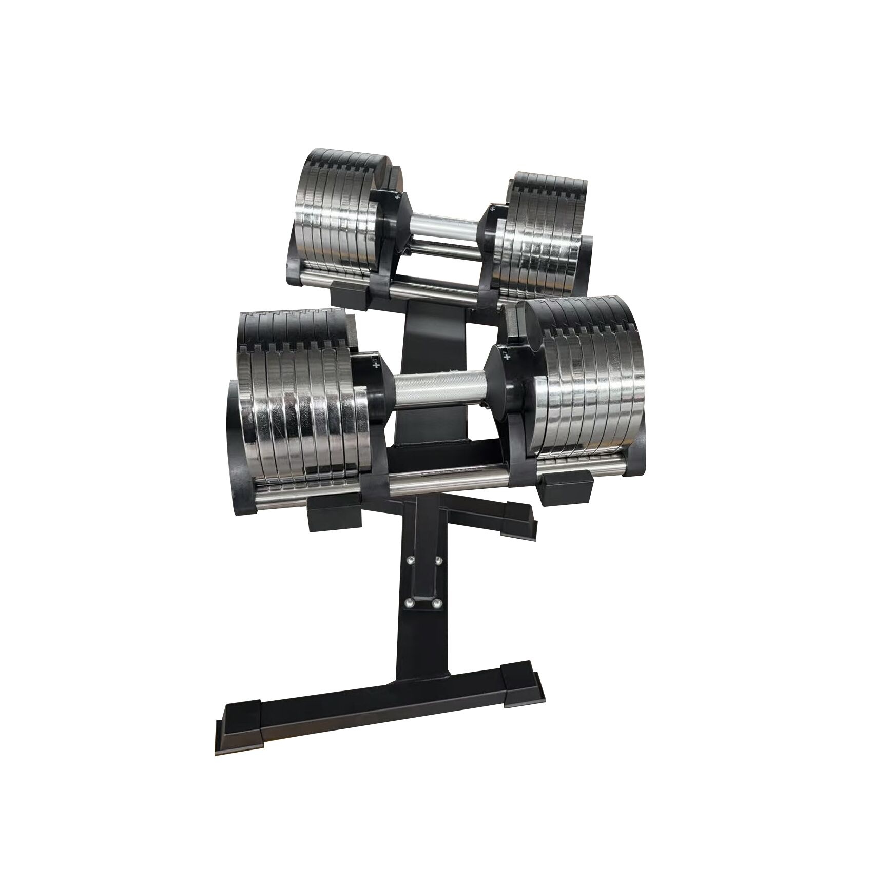 PT Essentials Verstelbare Chrome Dumbbells - per set - inclusief stand