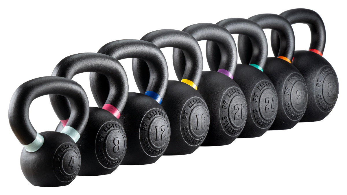 PT Essentials Kettlebell Voordeelset 4 t/m 32 kg incl. opbergrek