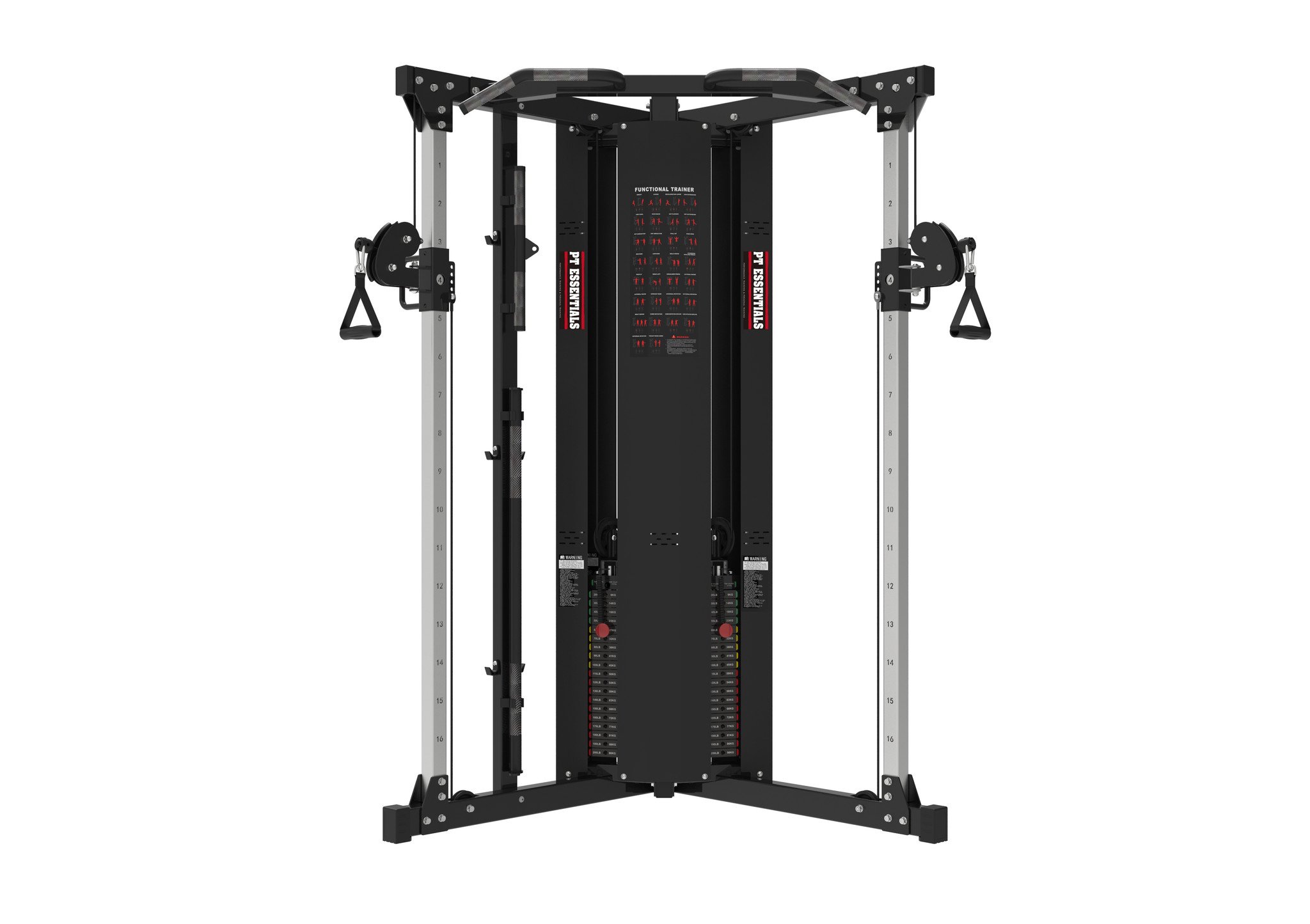 PT Essentials PRO Functional Trainer - 2 x 90 kg stack - Gratis Montage