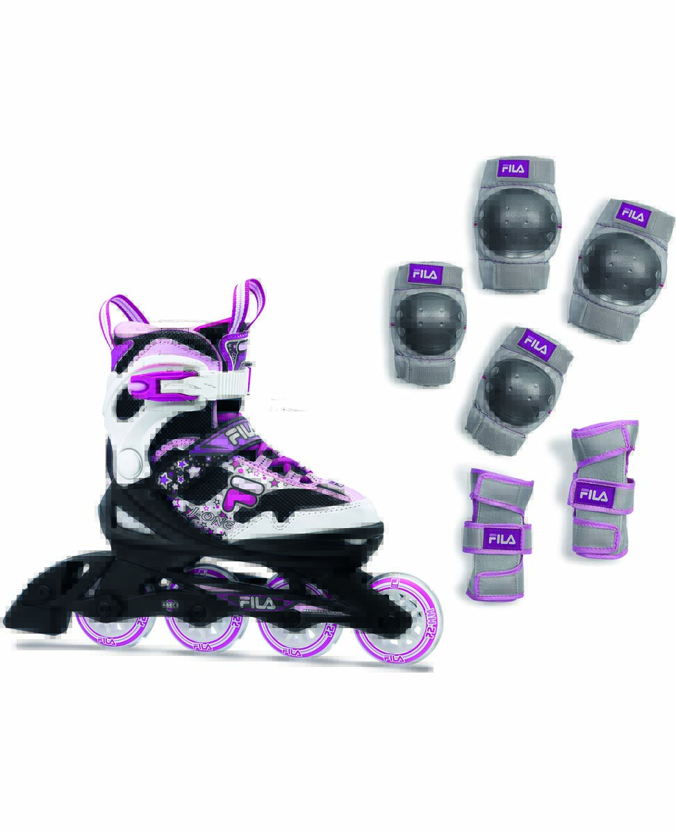 Fila Skeelers J-One Combo Set Zwart/Magenta - 32-36