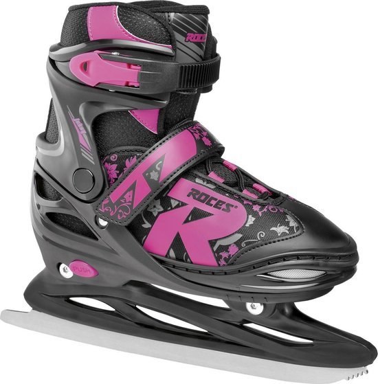 Roces Kinder Ijshockeyschaatsen Jockey Ice 2.0 Zwart/Roze - 34-37