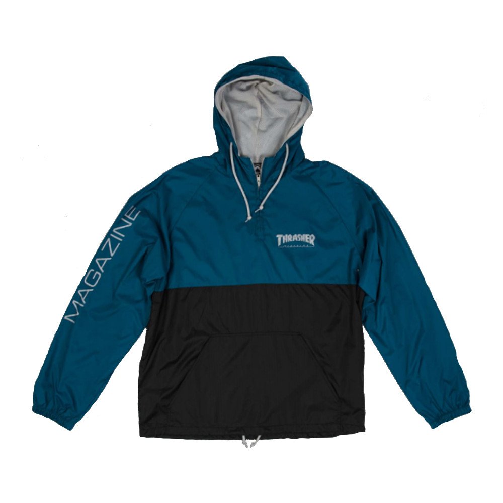 Thrasher Mag Logo Anorak Blauw/Grijs - L