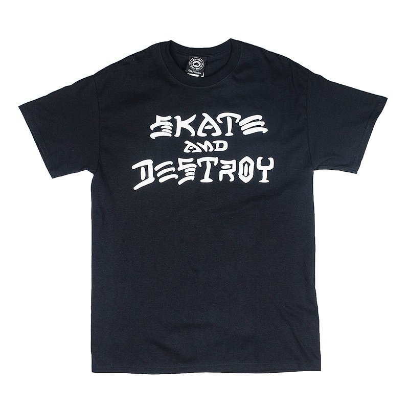 Thrasher Skate and Destroy T-shirt Zwart - M